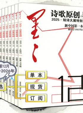 星星诗刊杂志2025年12月全年订阅【诗歌原创诗歌理论散文诗】11月上中下旬刊2026全年订阅2024过刊当代十月收获随笔诗歌文学诗选刊