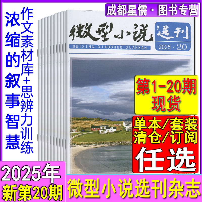 微型小说选刊杂志2025年第20/19/18/17/16-1期任选打包可订阅/2024-2021套装初高中生作文素材美文青春写作励志哲理故事会过刊清仓