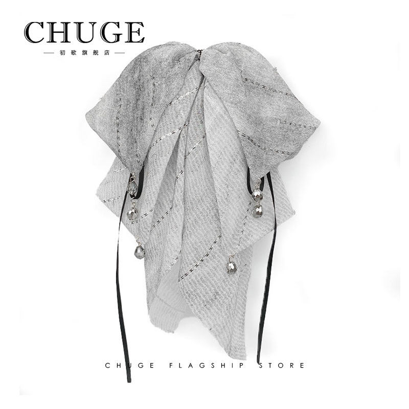 长款飘带蝴蝶结抓夹马尾夹温柔新