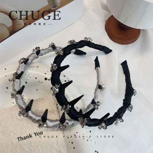 时尚水钻高颅顶发箍百搭显脸小新