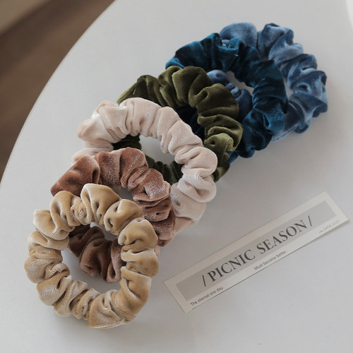 柔软丝绒发圈高级感发绳毛绒头绳