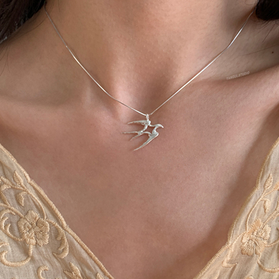 燕归燕相识国风新中式纯银项链女