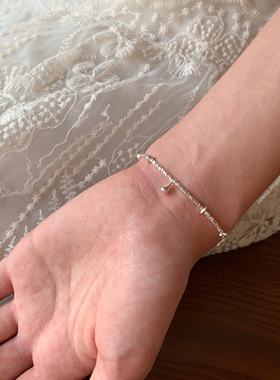 燕归银滴子古风纯银百搭手链女