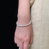 Yangui燕归「樱珞花」国风新中式 樱花足银999.9轻奢重工百搭手镯