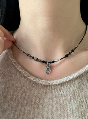 燕归平安符新中式纯银吊坠项链女