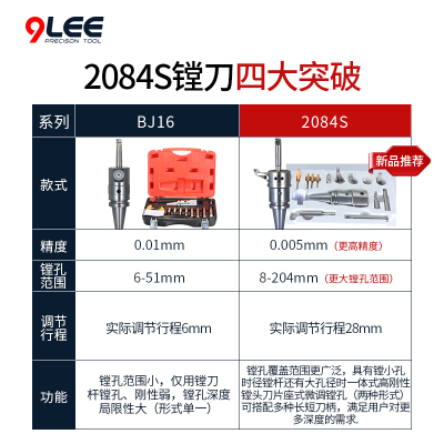 新款BH2084N微调S镗刀微调头c741nc加工中心镗刀套装精精镗头搪孔