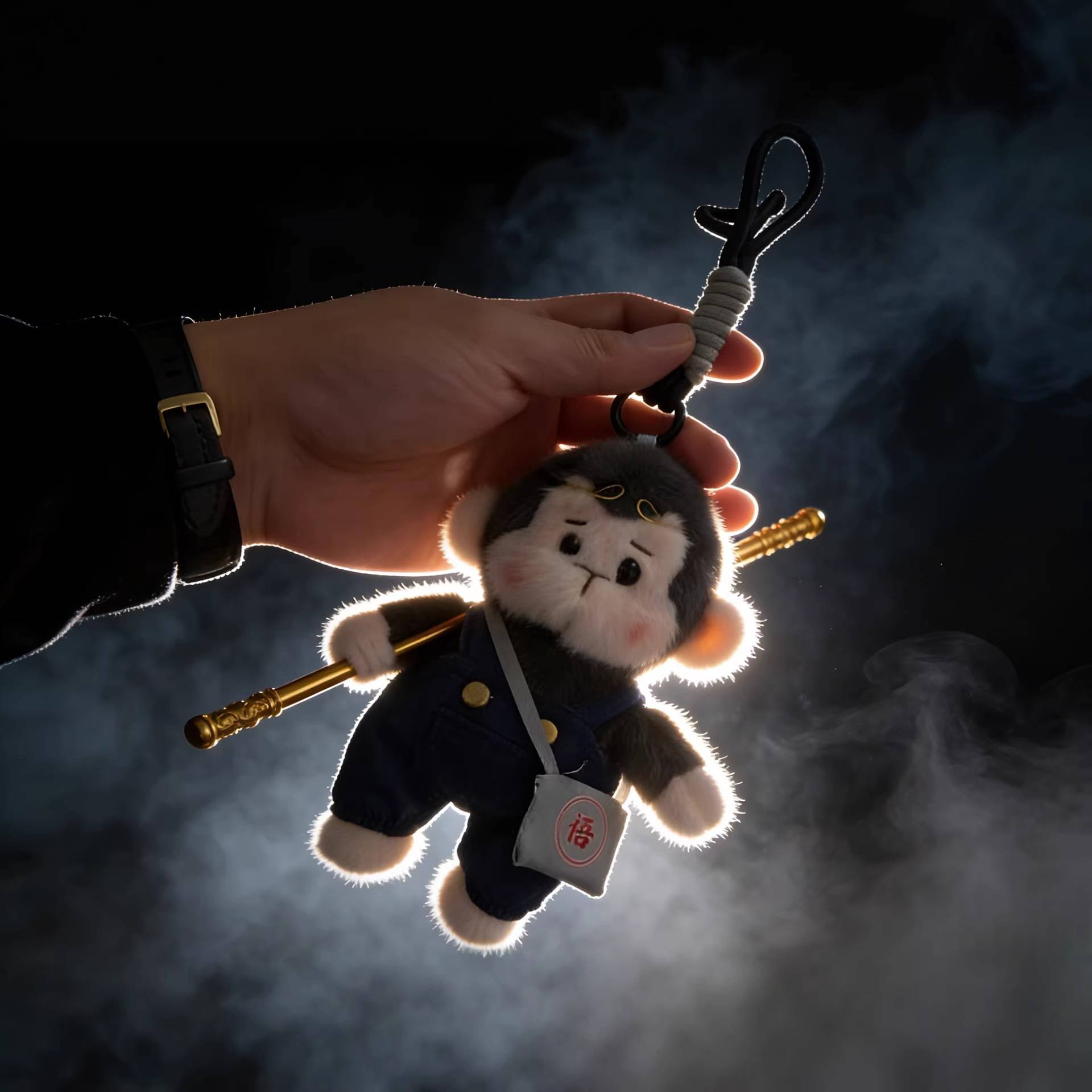 可爱萌黑神话小猴子挂件毛绒齐天布艺毛绒公仔玩偶
