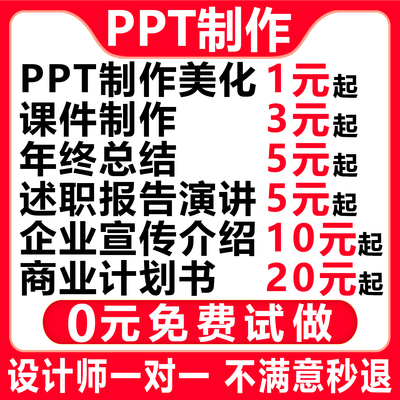 ppt制作代做设计美化修改