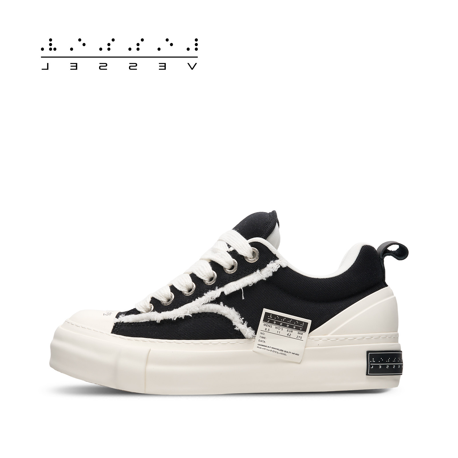 xVESSEL周杰伦同款牛轧糖面包鞋休闲板鞋厚底帆布鞋,流行男鞋,帆布鞋,淘宝优惠券,粉丝福利购,淘宝优惠卷