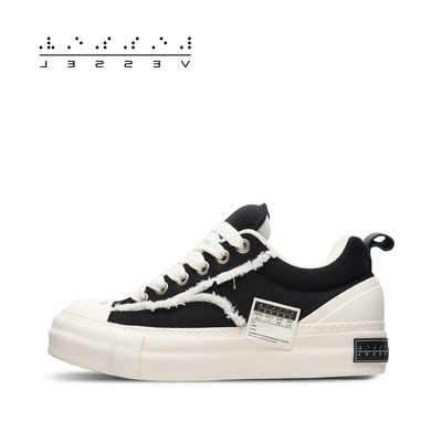 xVESSEL周杰伦同款牛轧糖面包鞋休闲板鞋厚底帆布鞋