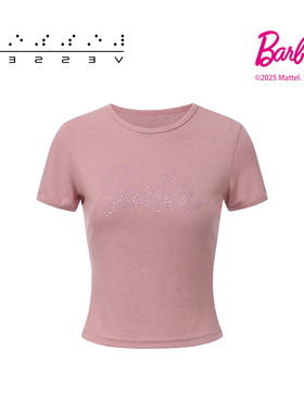 xVESSEL芭比联名系列T恤Babie辣妹风短袖女修身夏季潮流新款百搭