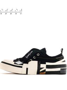 xVESSEL明星同款山本耀司低帮联名系列联名低帮硫化帆布鞋