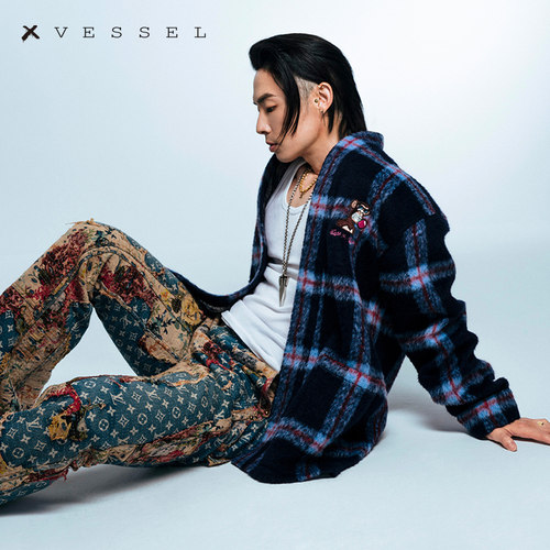 xVESSEL吴建豪唐装针织羊毛道袍