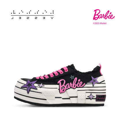 【12/24 12点限时补货】xVESSEL芭比联名爬梯鞋厚底百搭帆布鞋