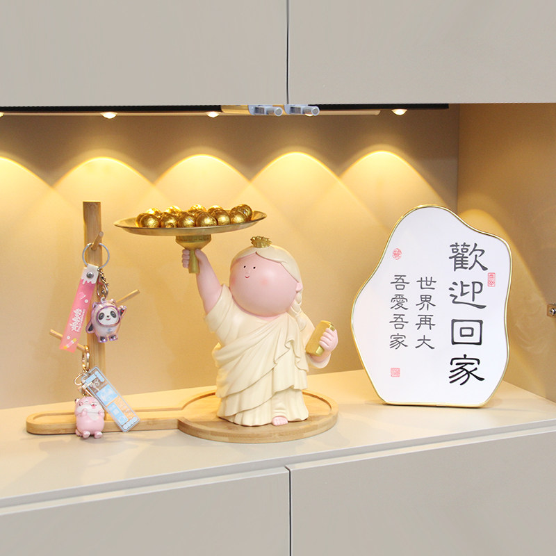 自由女神入户玄关鞋柜钥匙收纳摆件酒柜电视柜家居装饰品乔迁礼物,家居饰品,桌面摆件,淘宝优惠券,粉丝福利购,淘宝优惠卷