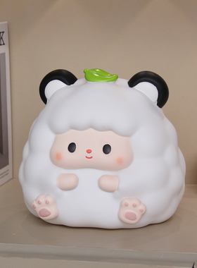 十二生肖羊年吉祥物存钱罐摆件男女童可存可取搪胶储蓄罐生日礼物