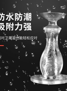 新款门吸免打孔阻防撞地吸硅胶门碰防撞垫吸盘门顶阻卫生间门挡器
