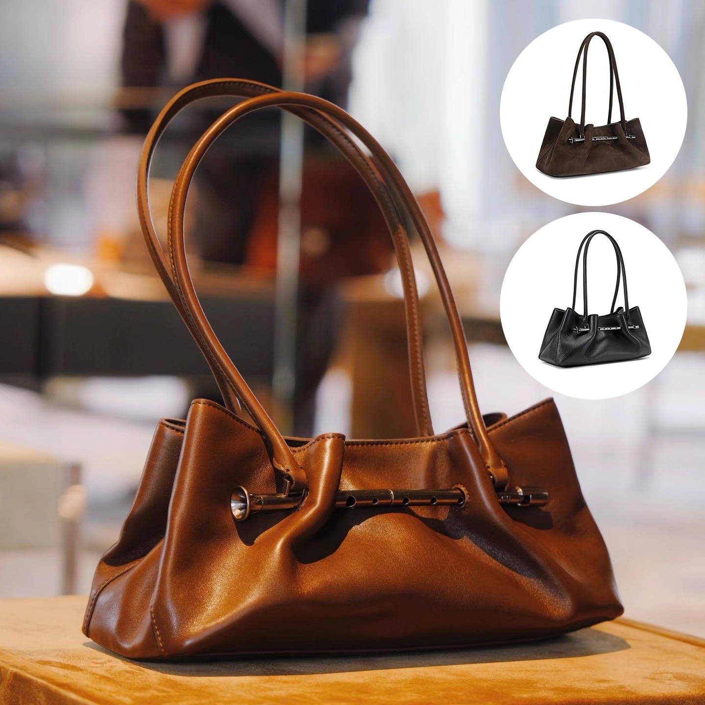 SS26系列长笛褶皱包大容量