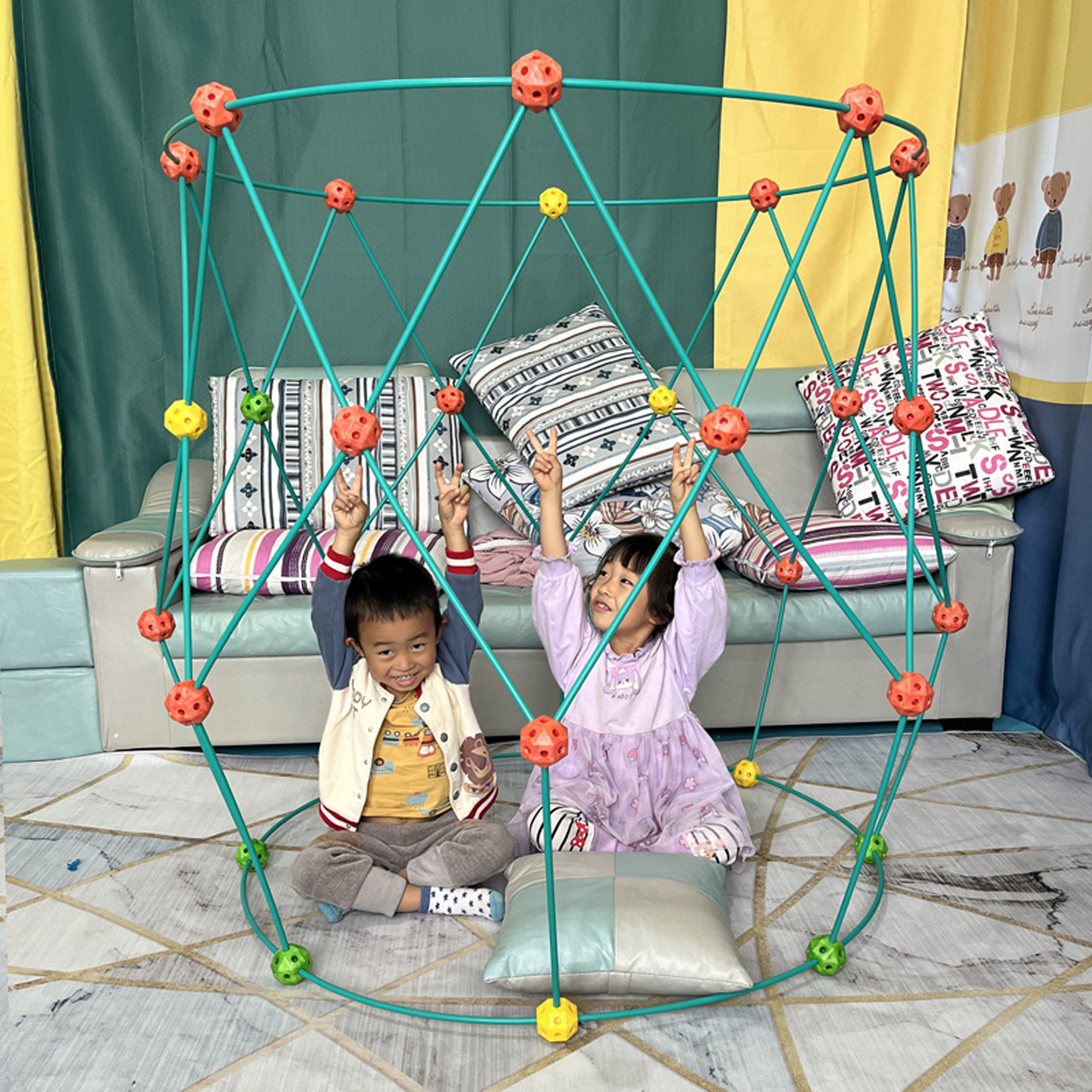 Playstix儿童城堡帐篷游戏屋玩具