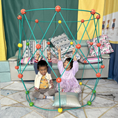 城堡大师diy帐篷游戏屋 大型拼搭构建拼插积木益智玩具儿童节礼物