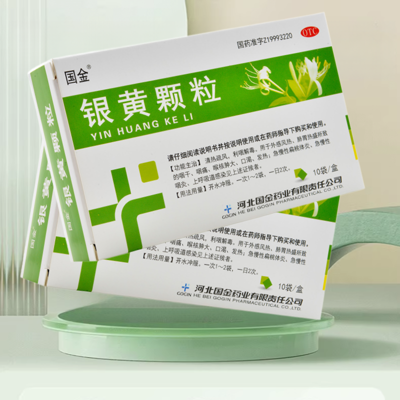 国金银黄颗粒10急性咽炎银黄粿粒儿童非胶囊银黄解毒颗粒冲剂小儿