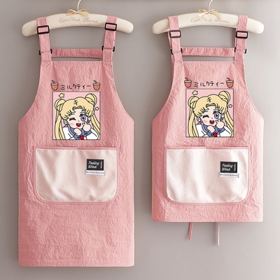 卡通可擦手防泼水围裙