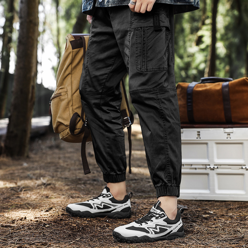 2025网面新款夏季厚底德训鞋ins户外百搭防滑休闲登山鞋运动鞋