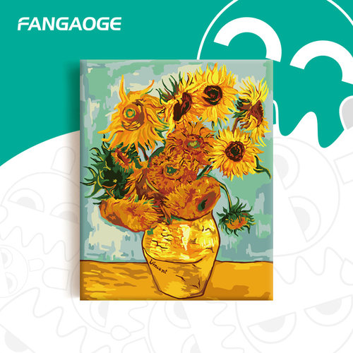 梵高格数字油画风景画威尼斯运河