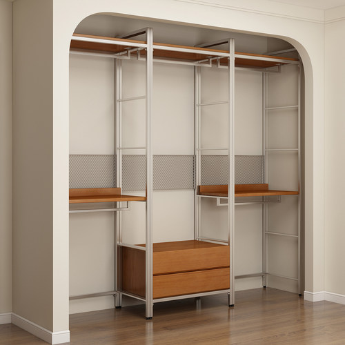 南辉金属简约衣柜衣帽间