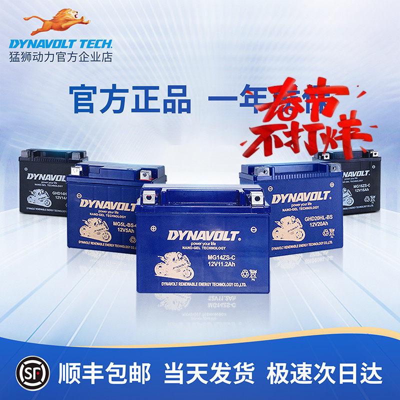 猛狮摩托车电瓶12V通用春风贝纳利豪爵川崎哈雷宝马125踏板蓄电池
