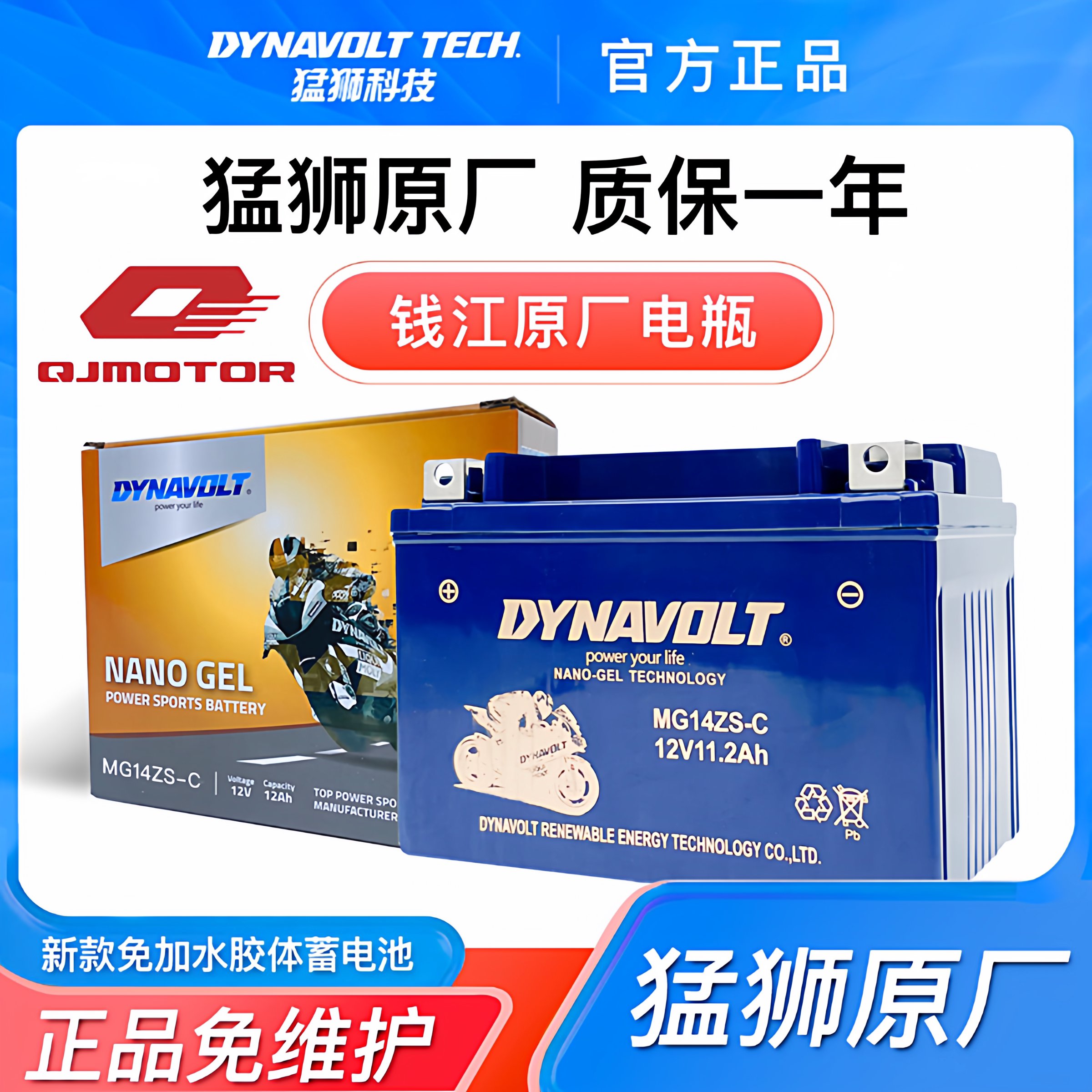 钱江追350/600 赛250/350/550/600 闪300 鸿350  骁500摩托车电瓶图片