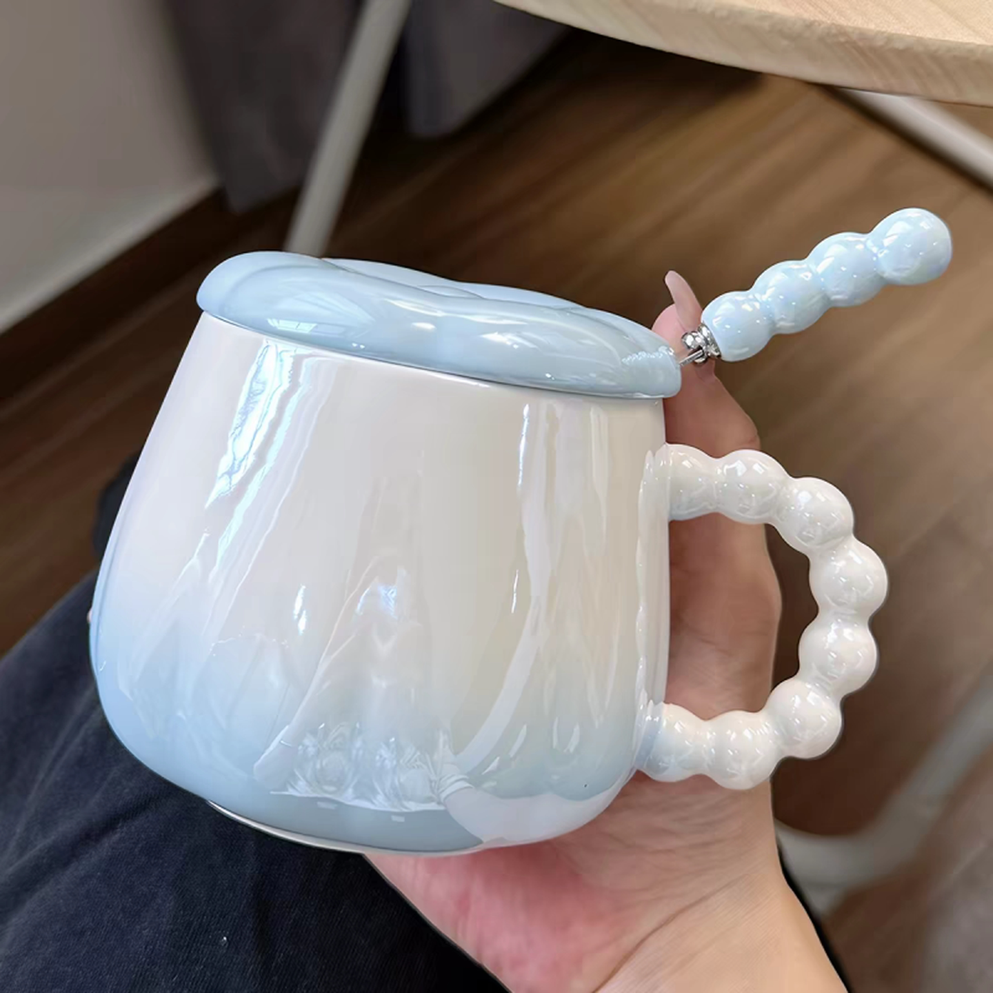 陶瓷杯子带盖带勺创意马克水杯女生日礼物送闺蜜姐妹伴手礼咖啡杯