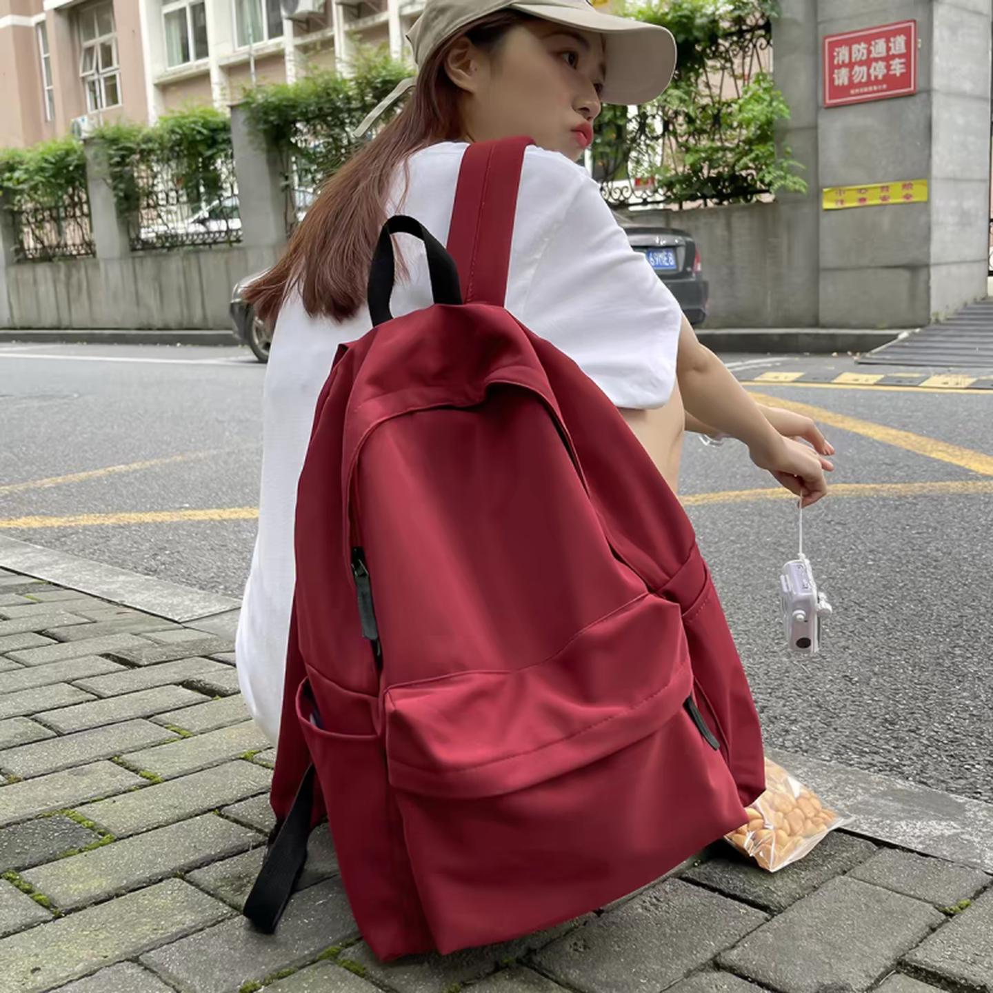 双肩包大学生通勤日韩风大容量简约百搭男女初高中生书包旅行背包
