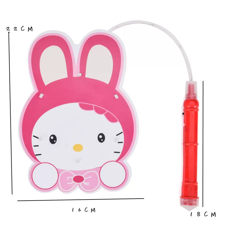 Handheld lamp, cartoon three dimensional flashlight, colorful toy, DIY