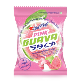 泰国进口Hart Beat蔓谷女孩咸番石榴味糖果维生素C夹心芭乐硬糖