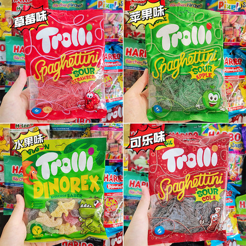 Trolli口力酸味草莓苹果天线糖