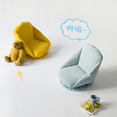 ROOOOM啊呜榻榻米设计师款 儿童单人沙发可躺可睡客厅布艺懒人沙发