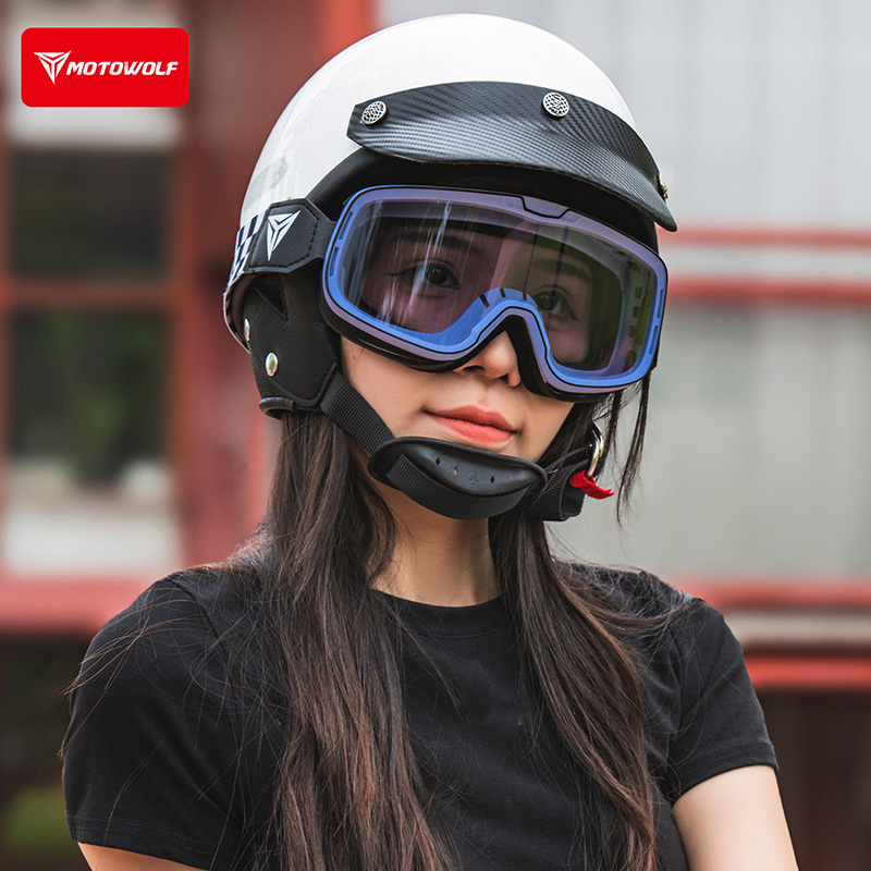 摩多狼摩托车头盔风镜