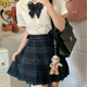 春夏校供感jk格裙正版 秋柚语 循山野 原创学生半身裙女制服百褶