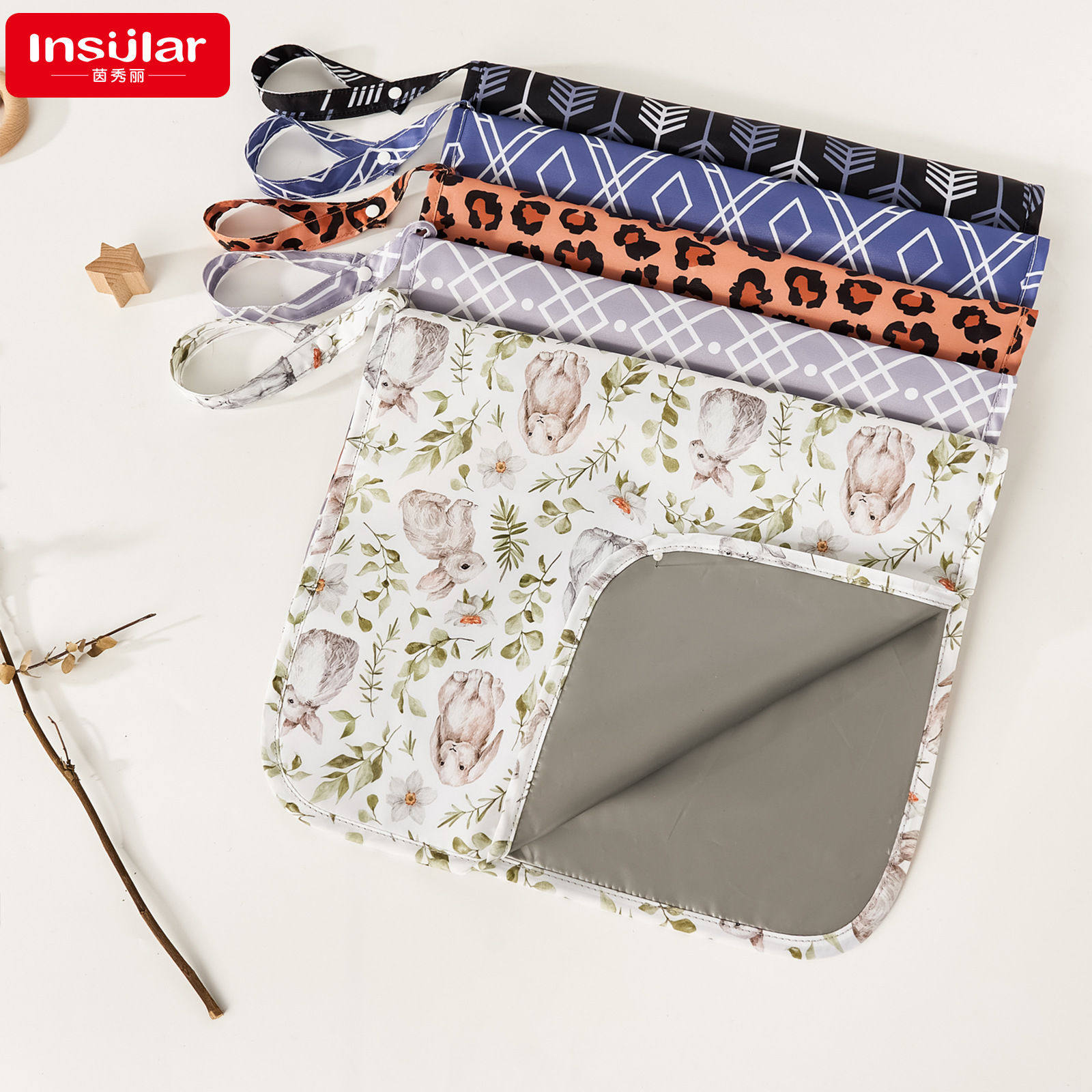 可折叠防水便携式婴儿换尿布垫尿布包多功能换尿布台跨境