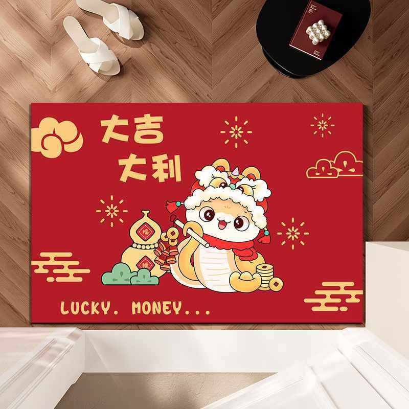 新年玄关家用地垫吸水耐脏水晶绒地毯防滑可水洗入户易打理脚垫,居家布艺,家用脚垫,淘宝优惠券,粉丝福利购,淘宝优惠卷