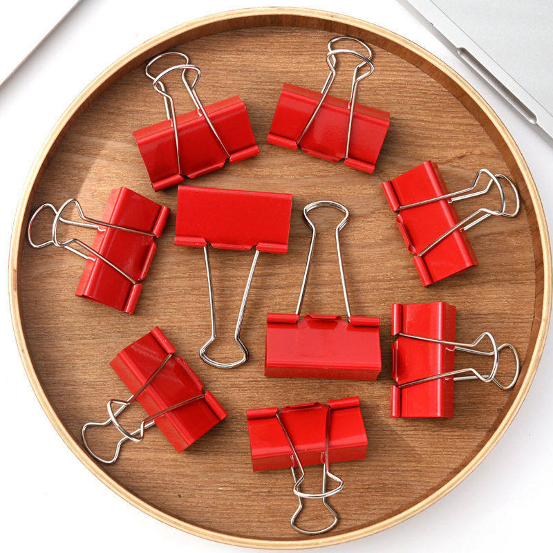 红色长尾夹大号51mm大红色财务票据夹婚庆用喜庆燕尾夹19mm小夹子,文具电教/文化用品/商务用品,票夹/长尾夹,淘宝优惠券,粉丝福利购,淘宝优惠卷