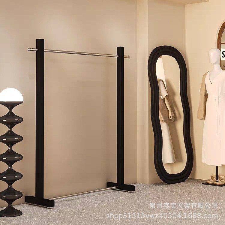 服装店新款挂衣架哑光黑中岛架网红小红书落地展示架简约现推荐,商业/办公家具,服装展示架,淘宝优惠券,粉丝福利购,淘宝优惠卷