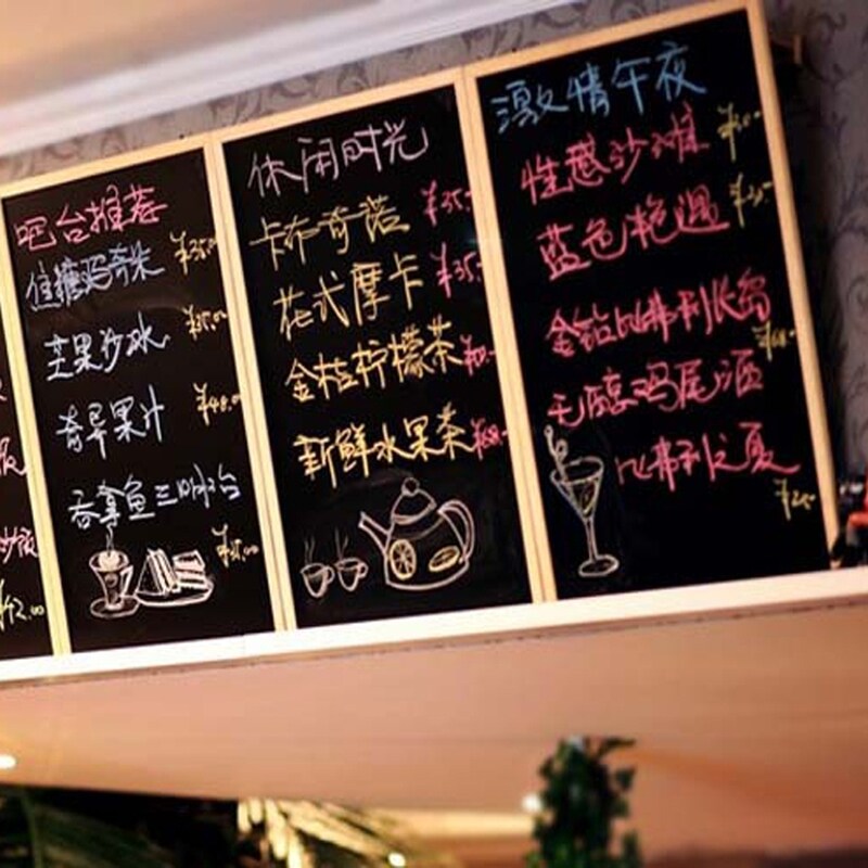 小黑板展示牌店铺用餐饮店挂墙磁吸广告牌手写菜单留言板墙上黑板饭店专用儿童家用教学可擦黑板挂墙式展示板