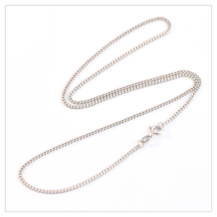 925银侧身链项链女男锁骨链平板长款简约百搭毛衣链纯银银链链子