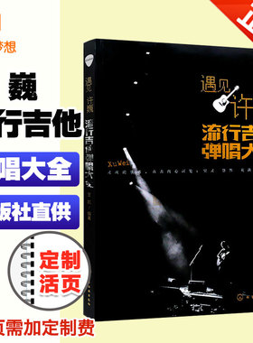 正版遇见许巍 流行吉他弹唱大全 初学者入门教程书籍 易上手指弹吉他教学书零基础入门自学吉他弹唱曲谱乐谱曲集书籍 社学工化业