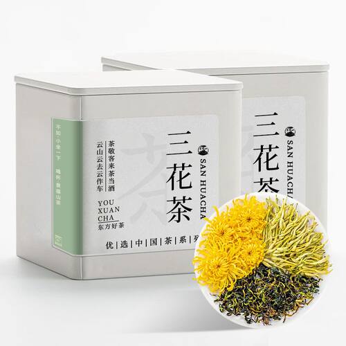 景福山 金丝皇菊花茶金银花茶蒲公英茶婆婆丁三花茶养生泡水喝24g