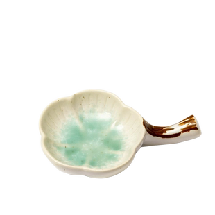 兰斋旗舰店如意陶瓷墨碟毛笔架笔搁笔舔小水碟墨蝶文房四宝盛墨汁用墨池笔洗创意砚台初学者学生国画书法用具