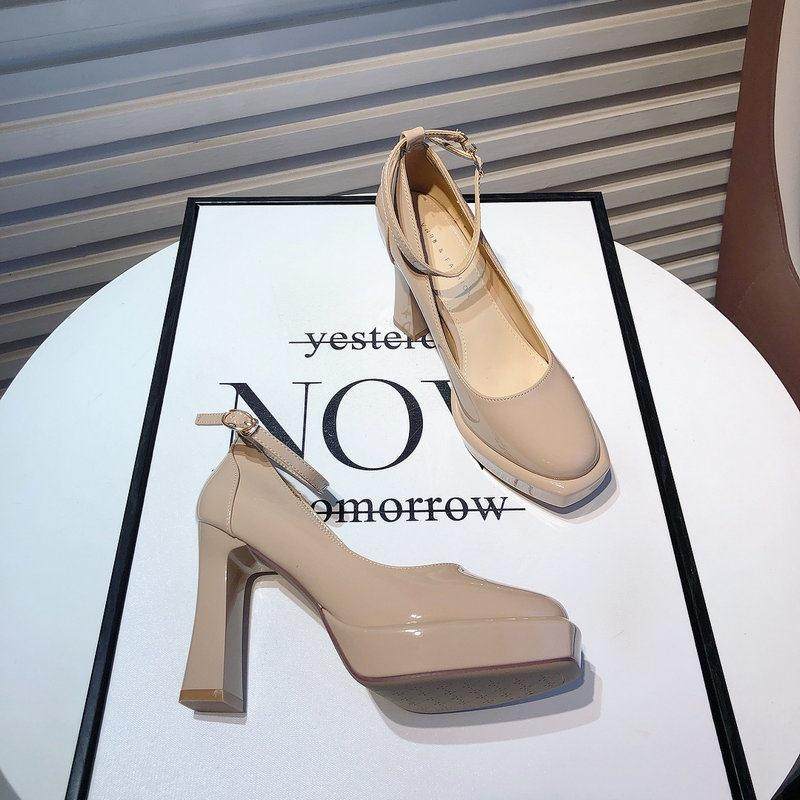 Craes Kally 精致显腿长！法式玛丽珍高跟鞋女士漆皮防水台一字扣,女鞋,婚鞋,淘宝优惠券,粉丝福利购,淘宝优惠卷