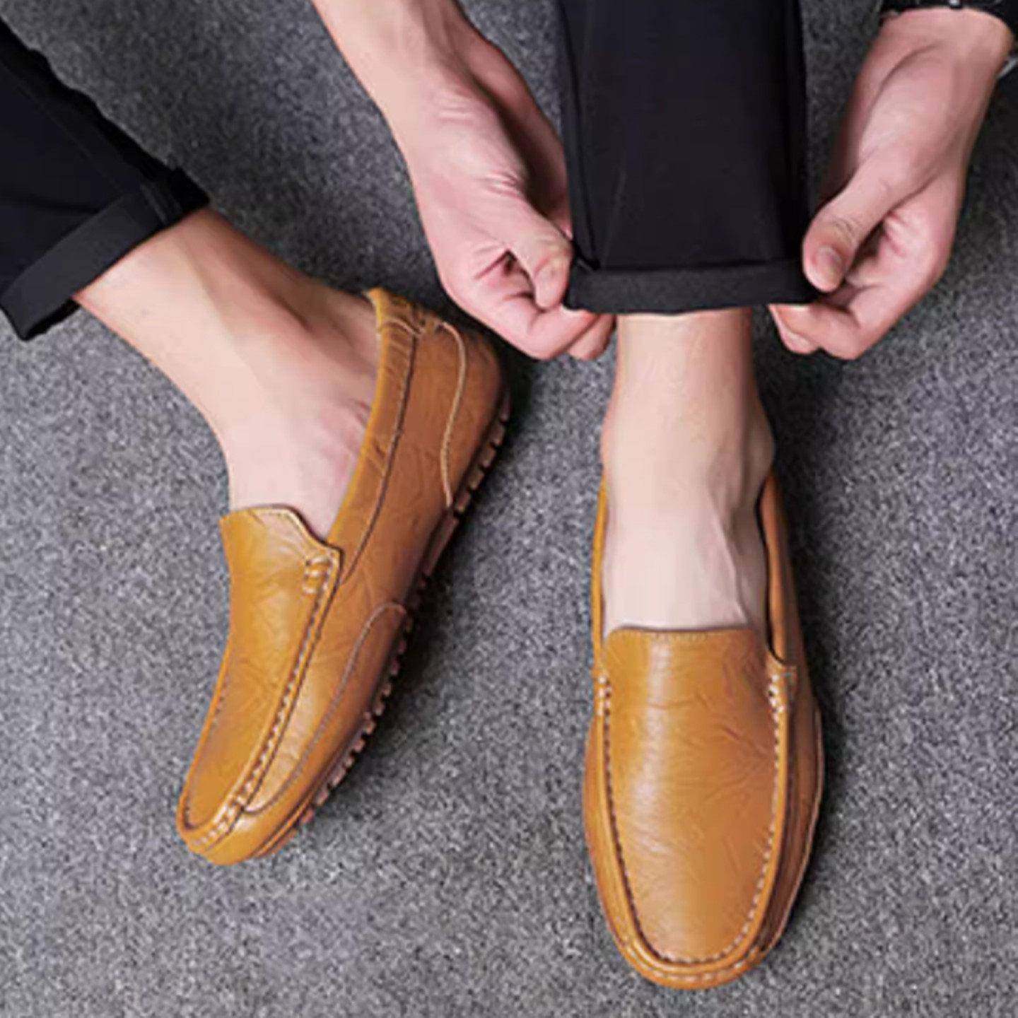 2025冬季新款男士真皮休闲乐福鞋一脚蹬懒人豆豆鞋加绒驾车皮鞋子,流行男鞋,休闲皮鞋,淘宝优惠券,粉丝福利购,淘宝优惠卷